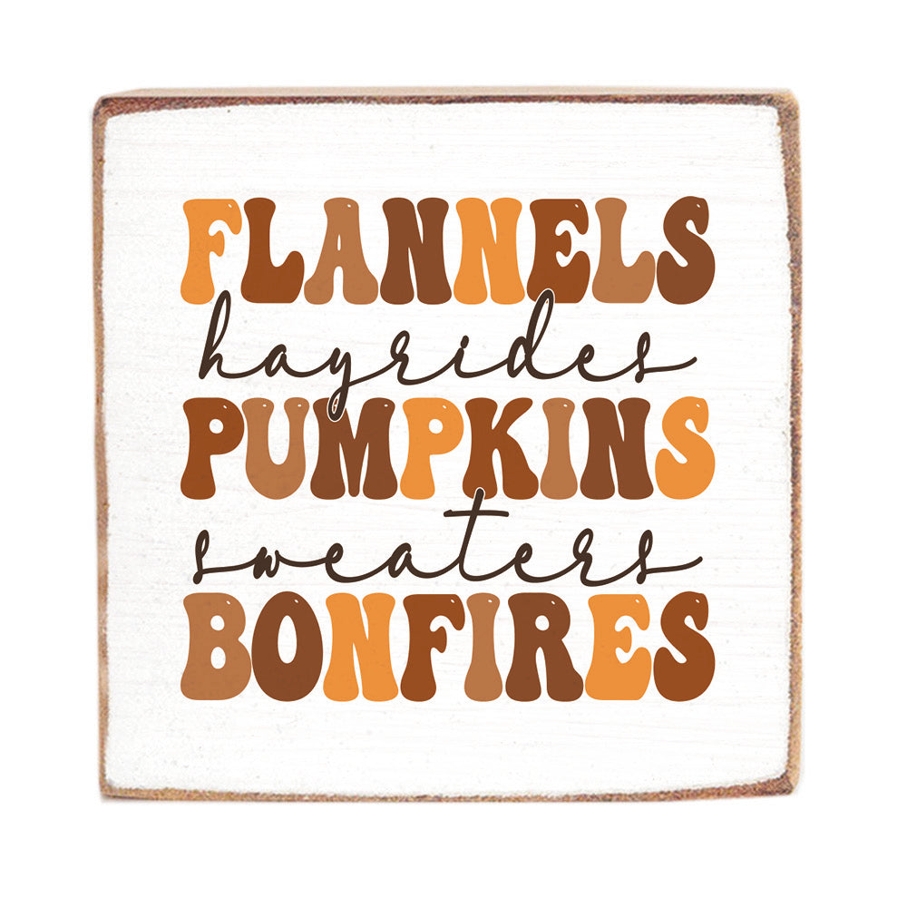 Fall Essentials Block Sign