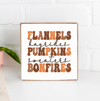 Fall Essentials Block Sign