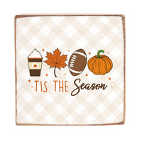 Fall Tis The Season Block Sign