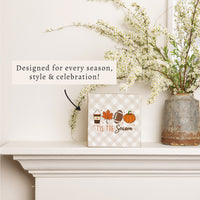 Fall Tis The Season Block Sign