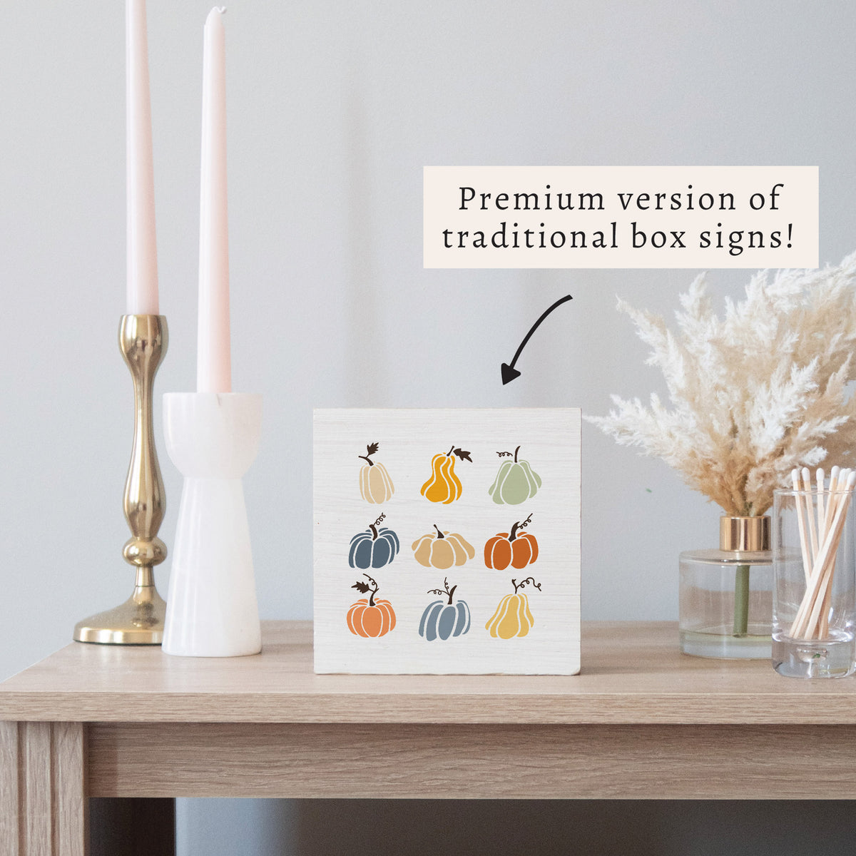 Pumpkin Patch Block Sign