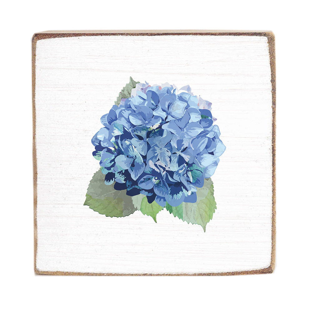 Watercolor Hydrangea Block Sign