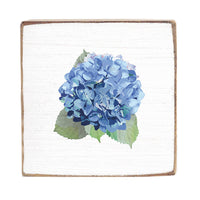 Watercolor Hydrangea Block Sign