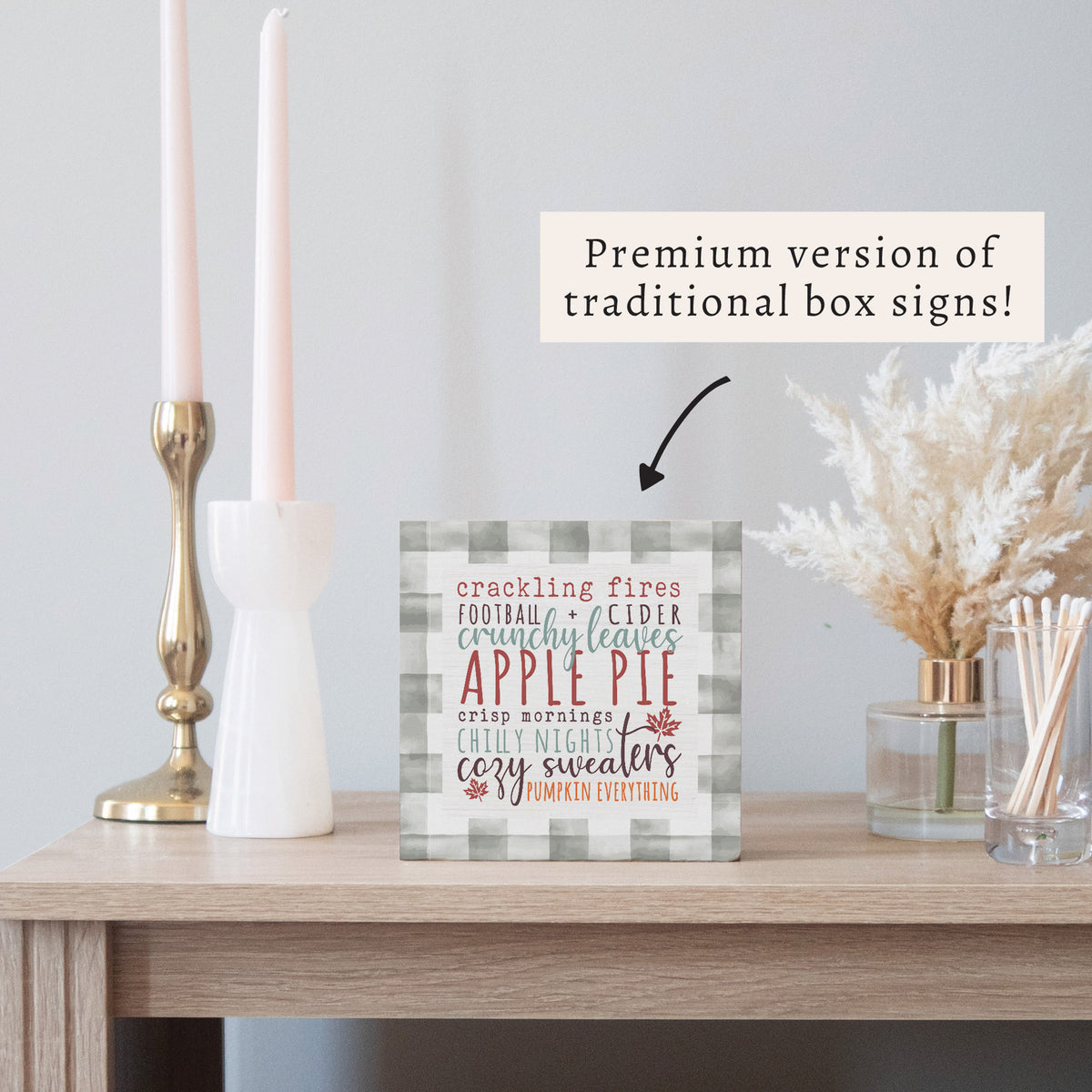 Fall Favorites Block Sign