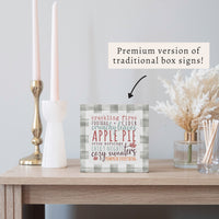 Fall Favorites Block Sign