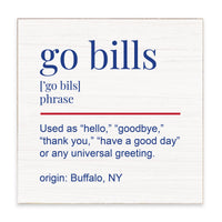 Go Bills Definition Block Sign