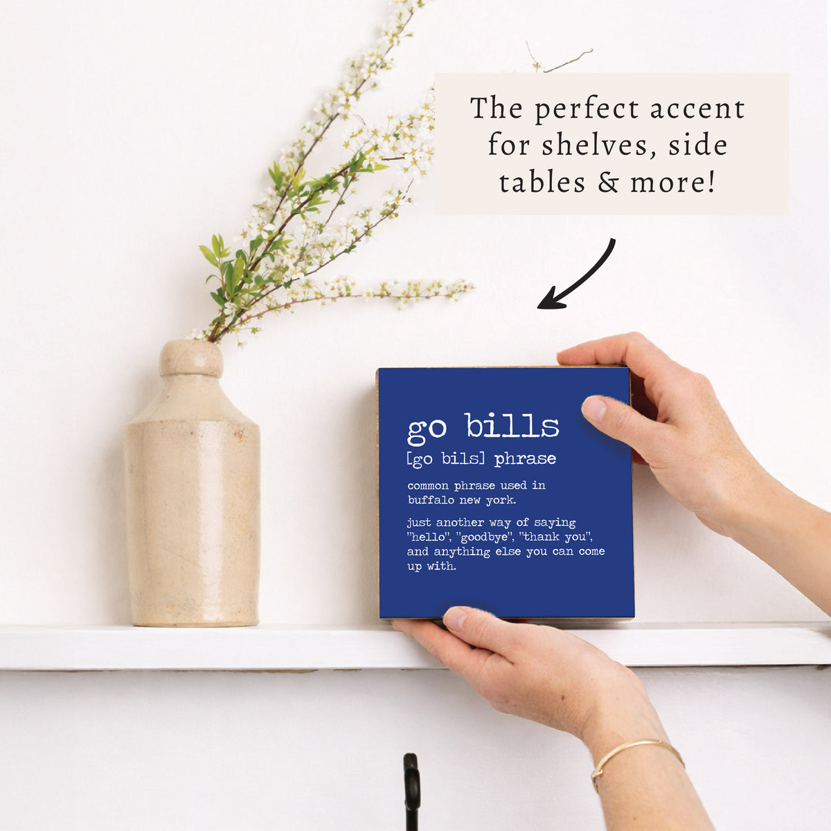 Go Bills Blue Definition Block Sign