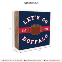 Let's Go Bills Block Sign