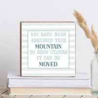 Assigned This Mountain Block Sign