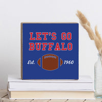 Let's Go Buffalo 1960 Square Block Sign