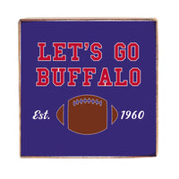 Let's Go Buffalo 1960 Square Block Sign