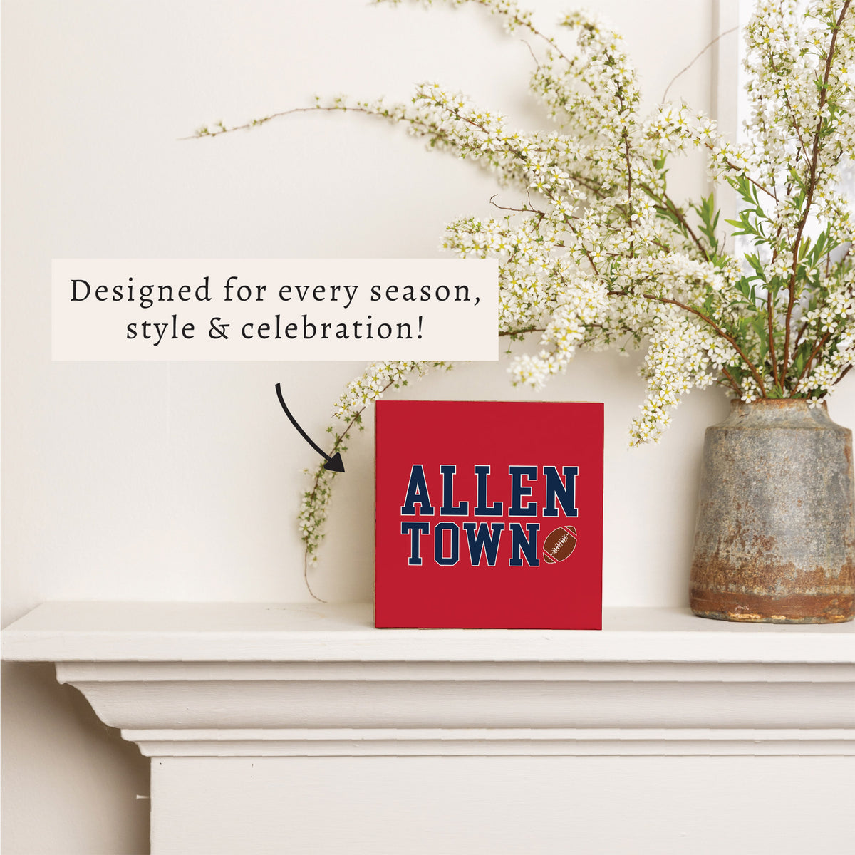 Buffalo Allen Town Block Sign
