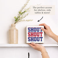 Buffalo Shout Block Sign