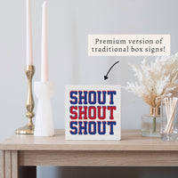 Buffalo Shout Block Sign