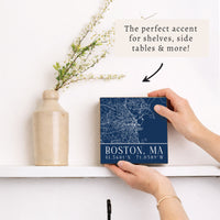 Boston City Grid Coordinates Block Sign