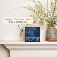 Boston City Grid Coordinates Block Sign