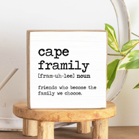 Framily Personalized Square Block Sign
