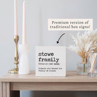 Framily Definition Personalized Block Sign