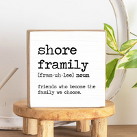 Framily Personalized Square Block Sign