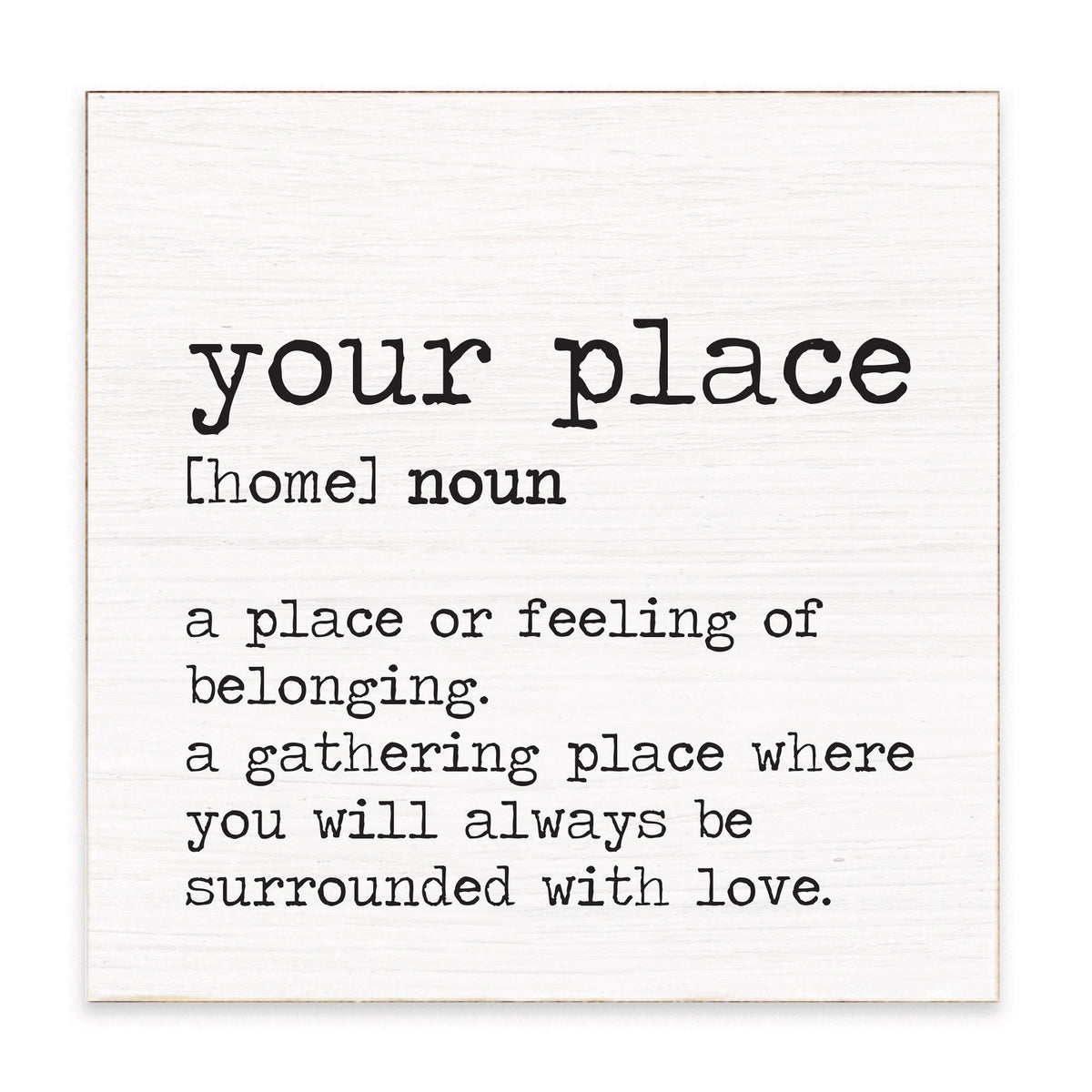 Home Definition Personalized Block Sign