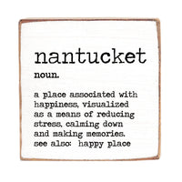 Your Happy Place Definition Personalized Square Block Sign