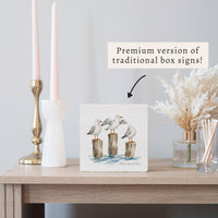 Gull Trio Personalized Block Sign