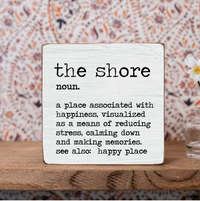 Your Happy Place Definition Personalized Square Block Sign