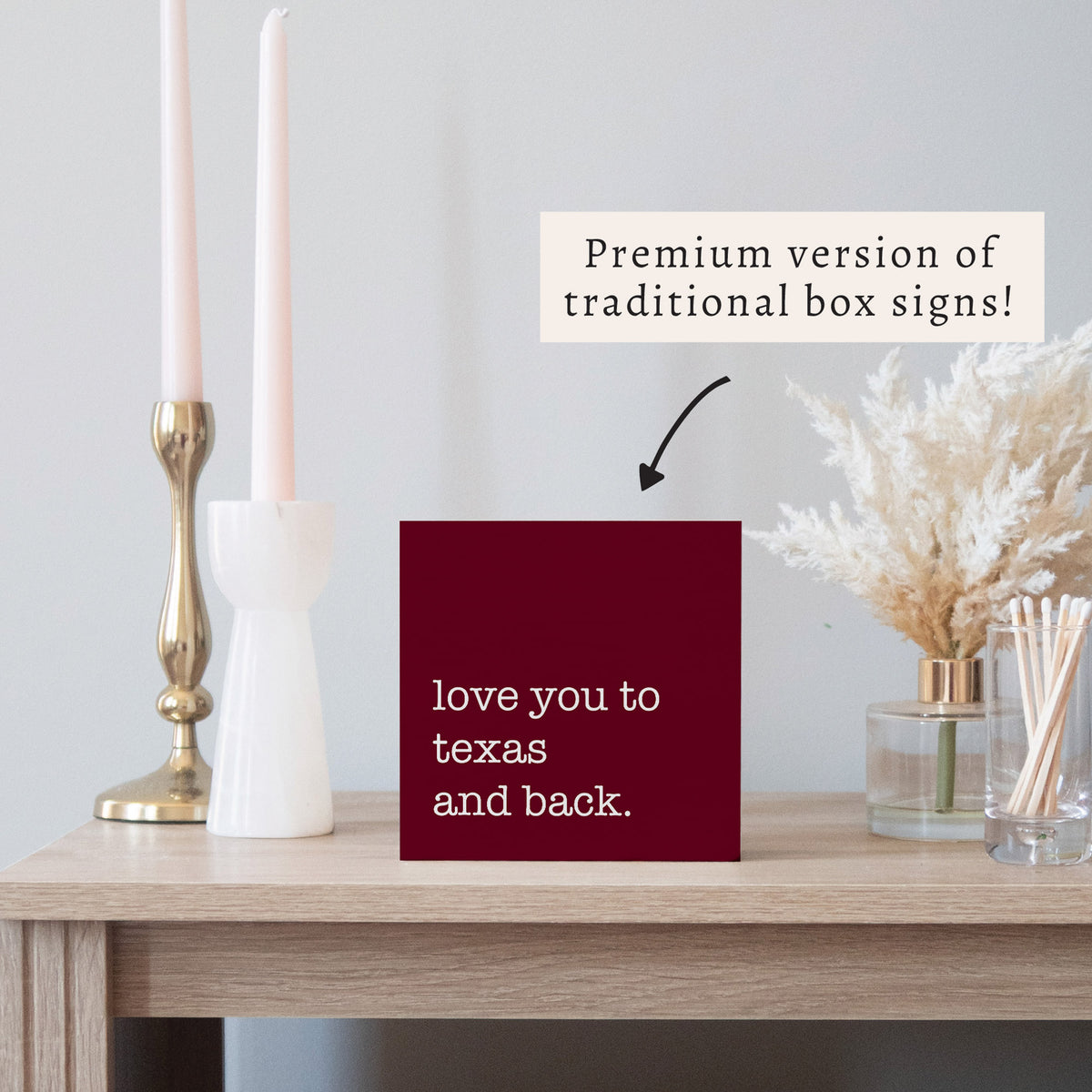 Love You To Personalized Block Sign