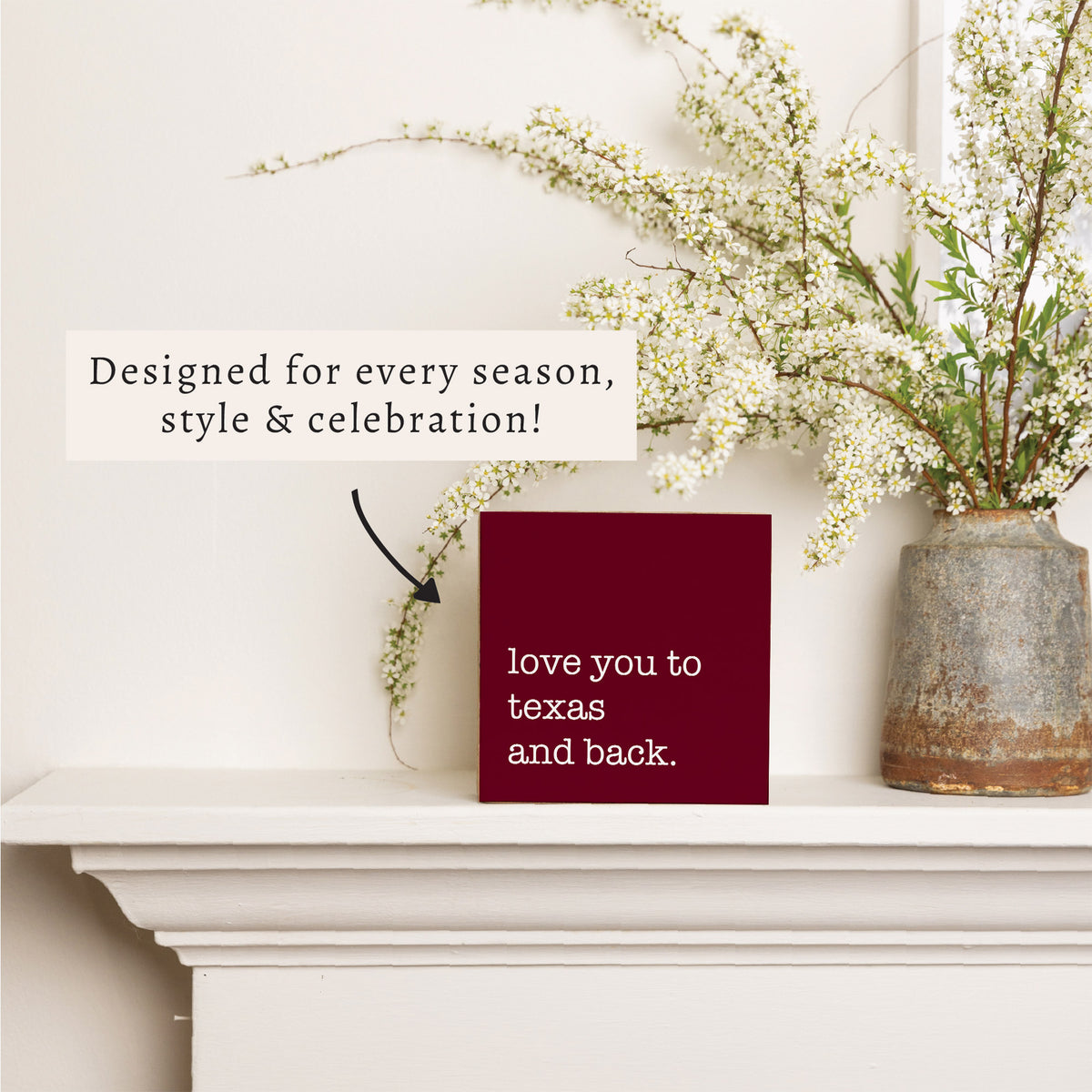 Love You To Personalized Block Sign