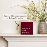 Love You To Personalized Block Sign