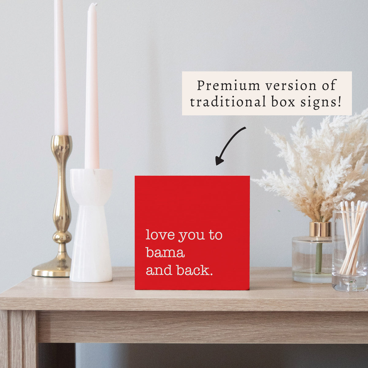Love You To Personalized Block Sign