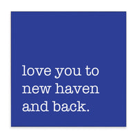 Love You To Personalized Block Sign