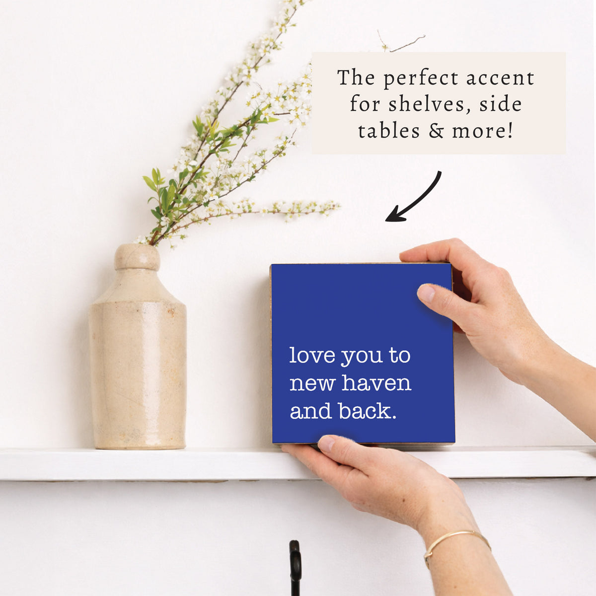 Love You To Personalized Block Sign