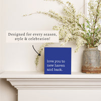 Love You To Personalized Block Sign