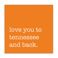 Love You To Personalized Block Sign