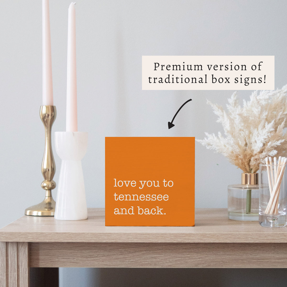Love You To Personalized Block Sign