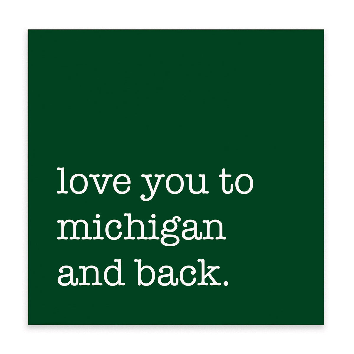 Love You To Personalized Block Sign