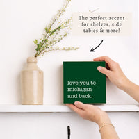 Love You To Personalized Block Sign