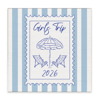 Girls Trip Stamp Personalized Block Sign