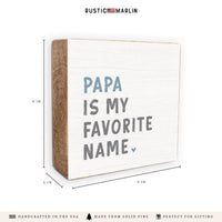 Favorite Name Personalized Block Sign