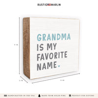 Favorite Name Personalized Block Sign