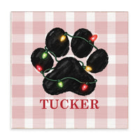 Paw Lights Personalized Block Sign