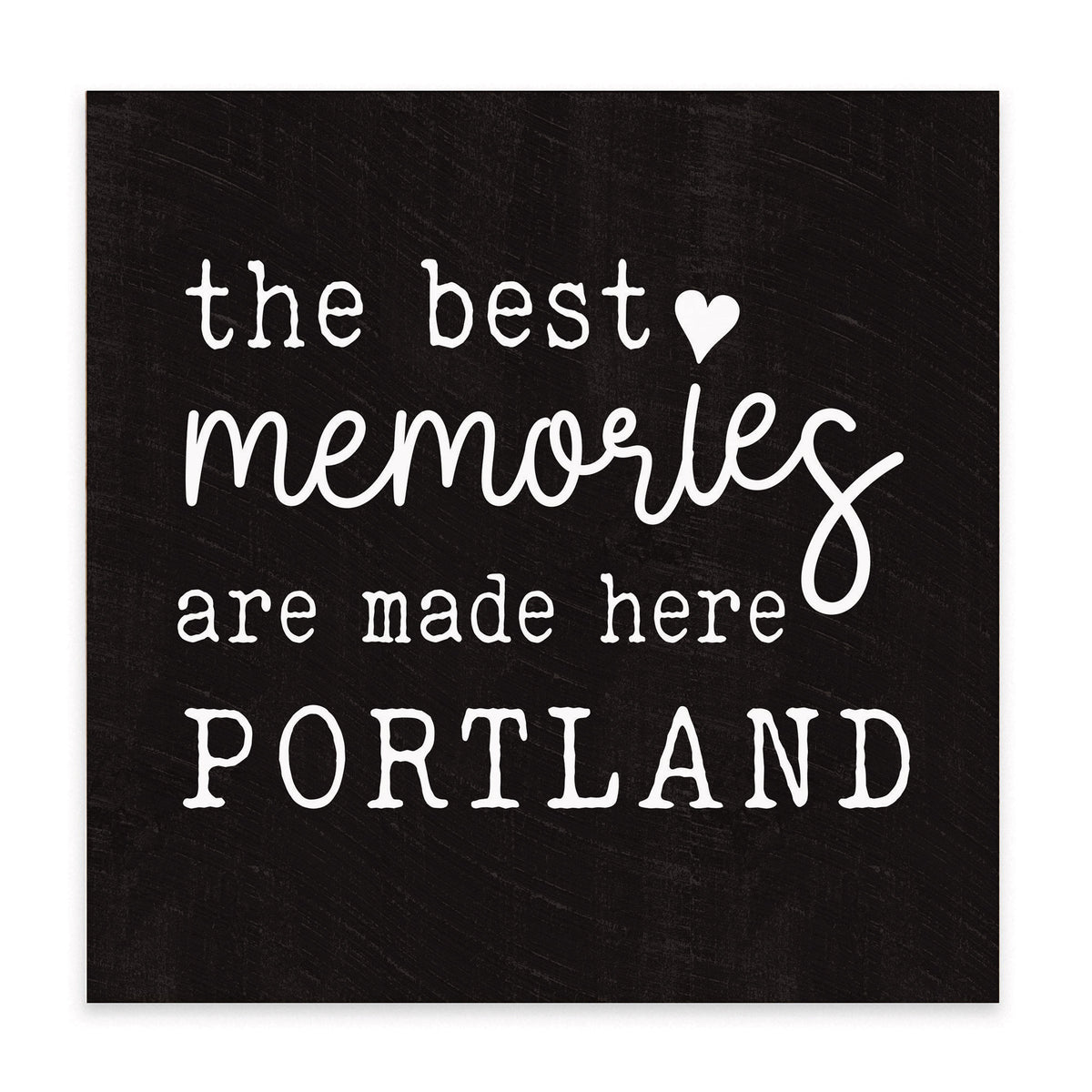 Best Memories Made Here Black Personalized Block Sign