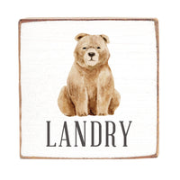 Bear Personalized Block Sign
