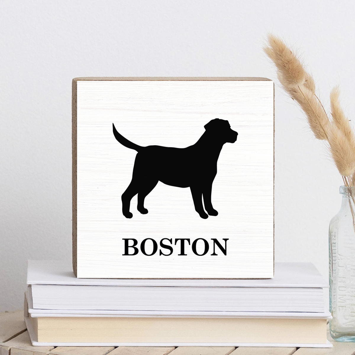 Personalized Dog Silo Decorative Wooden Block