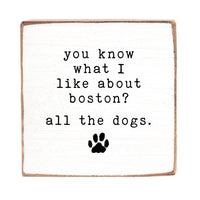 Dogs Personalized Block Sign