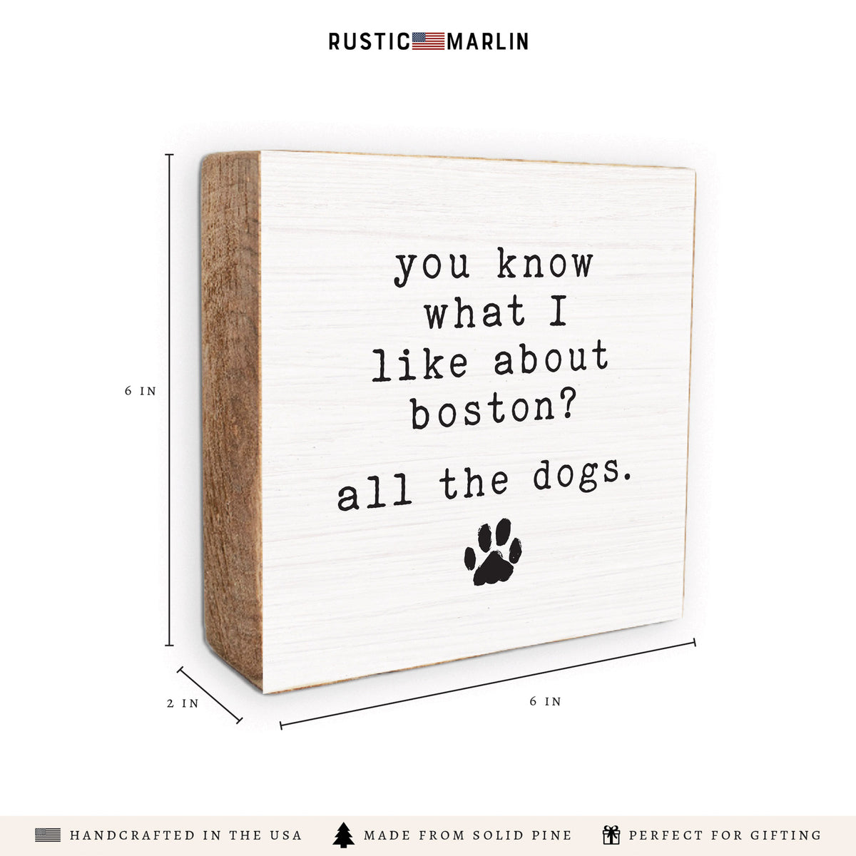 Dogs Personalized Block Sign