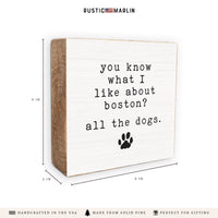 Dogs Personalized Block Sign