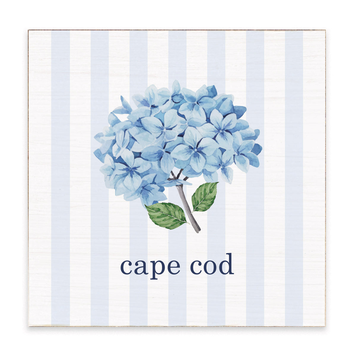 Blooming Hydrangea Personalized Block Sign