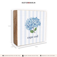 Blooming Hydrangea Personalized Block Sign